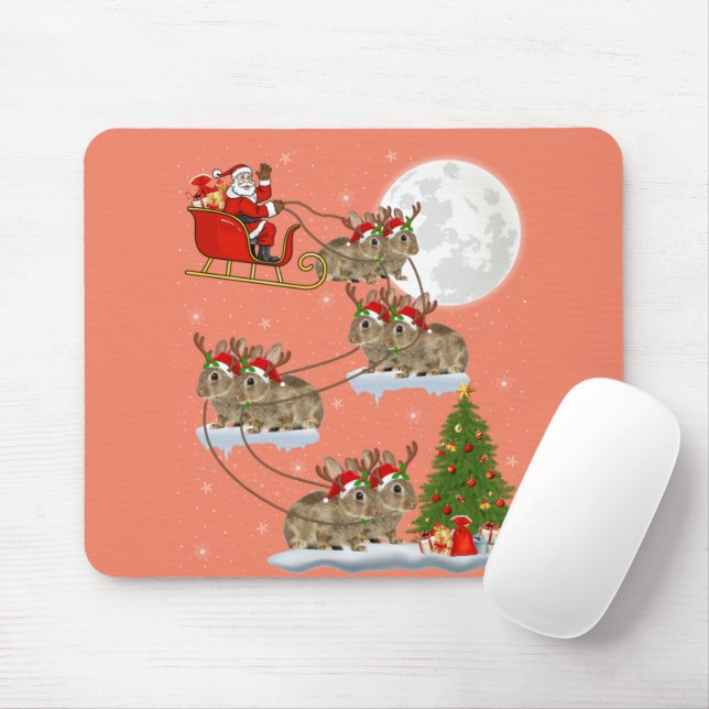 Mousepad Papais noeis Engraçados Da Árvore De Iluminação Do (Com mouse)