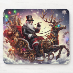 Mousepad Papais noeis/Estaleiro de renas Natal/Inverno