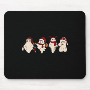 Mousepad Papais noeis Fantasmas Engraçados Sentados Fantasm