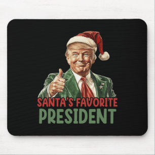 Mousepad Papais noeis Favoritos Presidente Trump Natal 2024