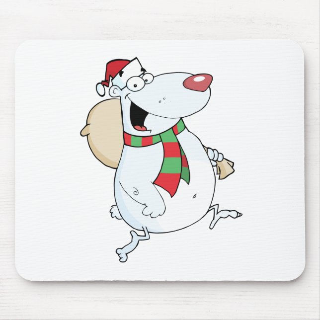 Mousepad Papais noeis Felizes Funcionam Com Saco (Frente)