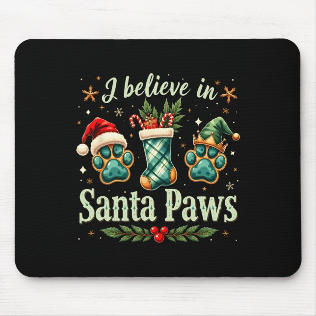 Mousepad Papais noeis Homens da Pata Meninos Festa de Natal (Frente)