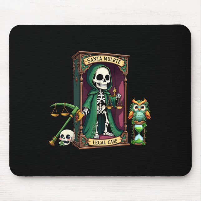 Mousepad Papais noeis Muerte com ajuda de tela verde (Frente)