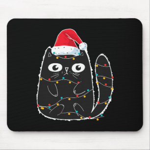 Mousepad Papais noeis Negros Gatos Tangidos No Pão De Gato