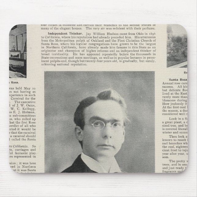 Mousepad Papais noeis Rosa, Califórnia 3 (Frente)