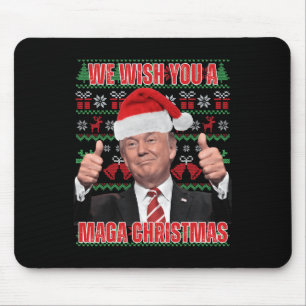 Mousepad Papais noeis Tremem o Natal Humor Engraçado Trump