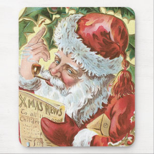 Mousepad Papais noeis Vintage com Lista