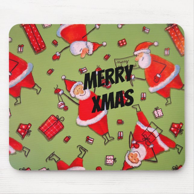 Mousepad Papais noeis Xmas felizes (Frente)