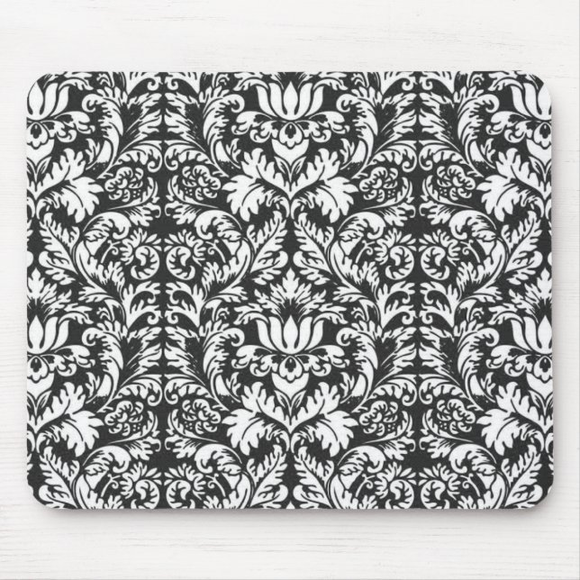 Mousepad Papel de parede clássico Damask Lace Brocade (Frente)