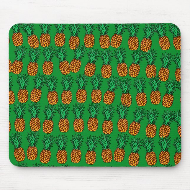 Mousepad Papel de parede do abacaxi (Frente)