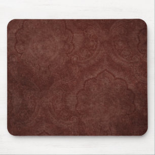 Mousepad Papel de parede escuro do teste padrão de Borgonh