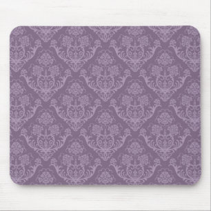 Mousepad Papel de parede floral roxo
