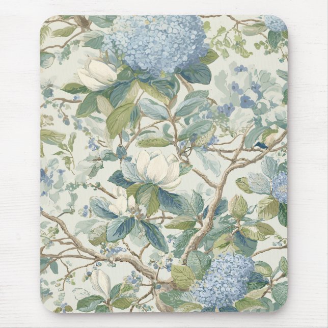 Mousepad Papel de Parede Magnólia Pequena Salgueiro Floral  (Frente)