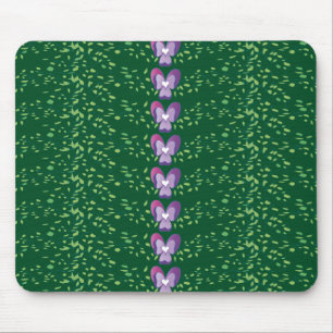 Mousepad Papel de parede para Violações Florais Verdes Vi