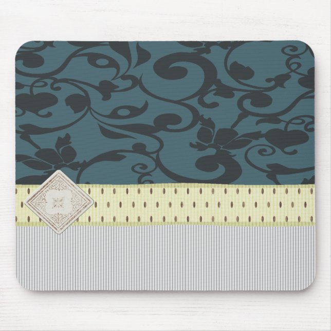 Mousepad Papel de parede retro (Frente)