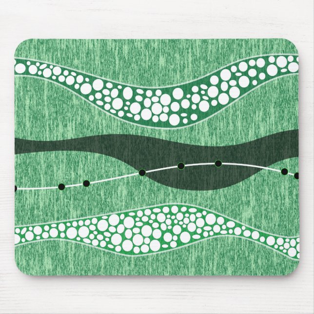 Mousepad Papel de parede verde para abstrato (Frente)