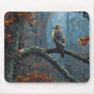 Mousepad Papel de Rato Águia Real Floresta Azul
