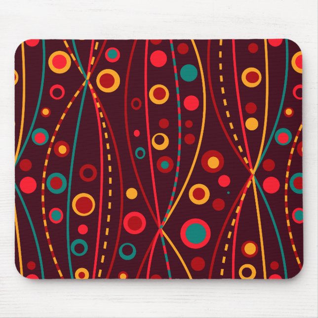 Mousepad Papel de Rato de Partículas Vermelhas (Frente)
