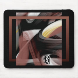 Mousepad Papel de Rato Tendência Arte Abstrata Preto Branco