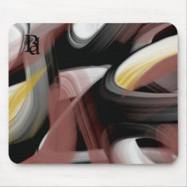 Mousepad Papel de Rato Tendência Arte Abstrata Preto Branco