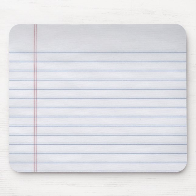 Mousepad Papel do caderno (Frente)