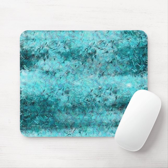 Mousepad Papel néon azul amassado (Com mouse)
