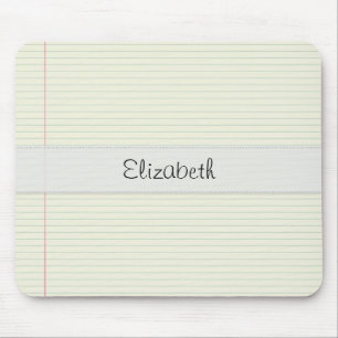 Mousepad papel para cartas velho velino costurado