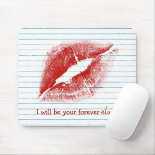 Mousepad Papel para notebook Red Lipstick Kiss