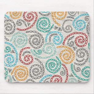 Mousepad Papel rumpled rico do bordado