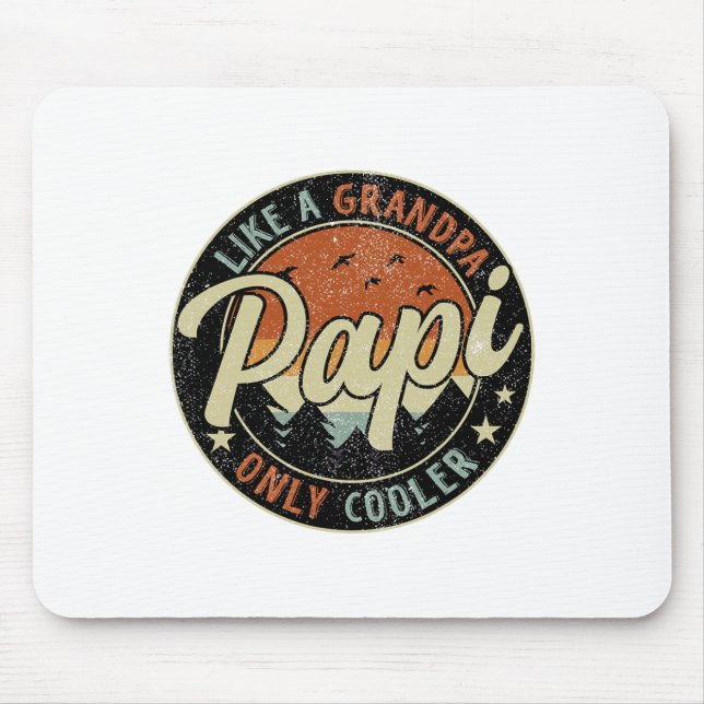 Mousepad Papi Como Um Vovô Só Fora De Retro. (Frente)