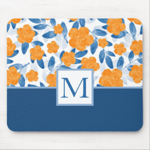 Mousepad Papoila aquosa e padrão de folhas