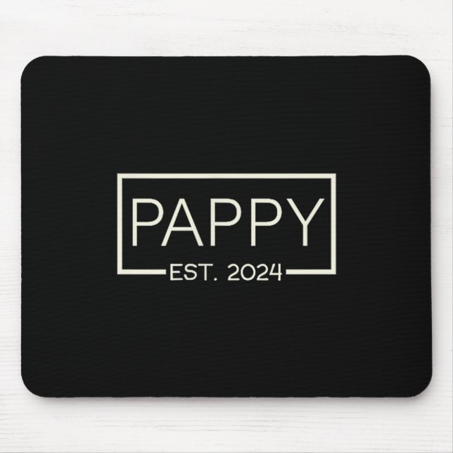 Mousepad Pappy Est 2024 New Dad Father's Day Men Cket  (Frente)