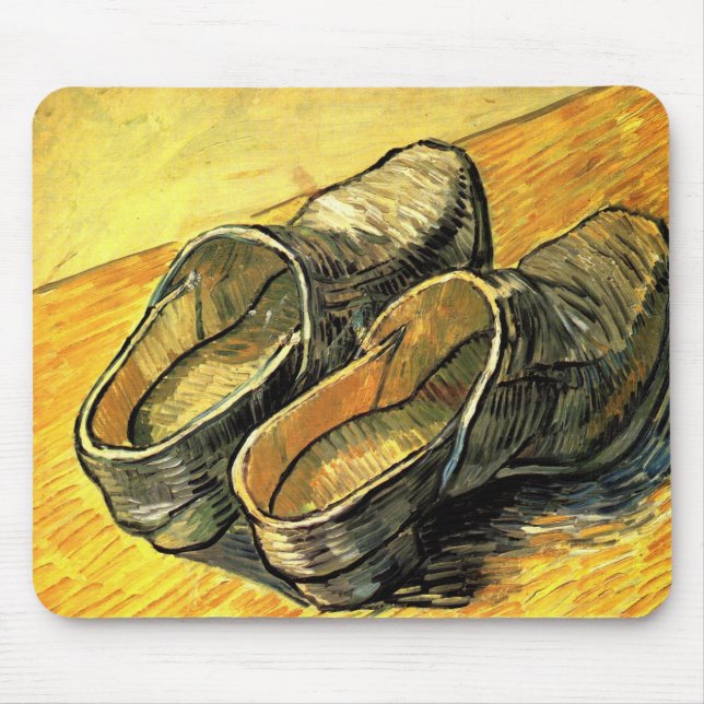 Mousepad Par de Couro Clogs de Vincent van Gogh (Frente)