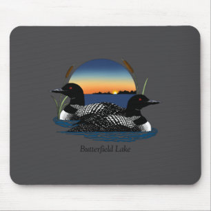 Mousepad Par de mergulhões do lago Butterfield