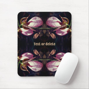 Mousepad Par Orquídea Rosa Selvagem Slipper Pairado Persona