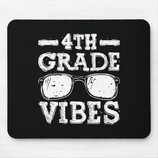 Mousepad Para a Escola do 4º Grau Vibes 1 (Frente)