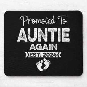 Mousepad Para a Tia Novamente Est 2024 Anúncio de Gravidez
