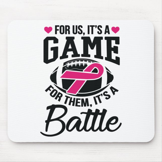 Mousepad Para eles, conhecimento do Cancer da mama (Frente)