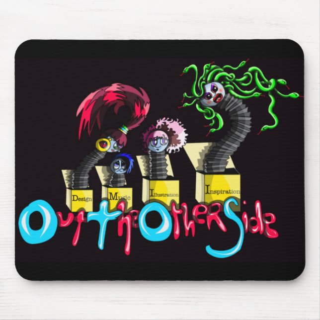Mousepad Para fora o outro lado (Jack em uma caixa) (Frente)