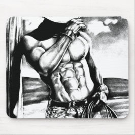 Mousepad Para masculinos, masculinos, musculados, cowboy fi