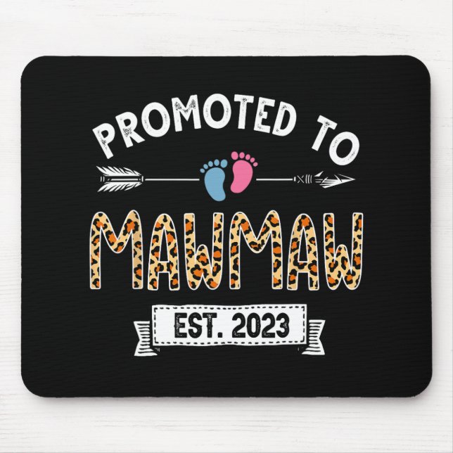 Mousepad Para Mawmaw Est 2023 Dia de as mães Leopard (Frente)