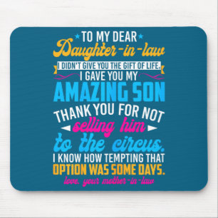 Mousepad Para Minha Querida Nora Divertida Sogra