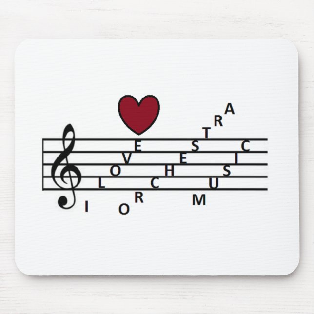 Mousepad Para o amante da música da orquestra (Frente)