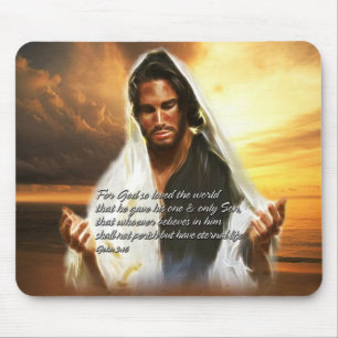 Mousepad Para o deus amado assim o mundo 1