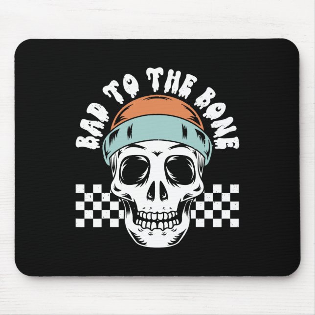 Mousepad Para o esqueleto ósseo Halloween 2 Birthday Toddle (Frente)