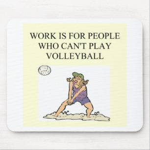 Mousepad para o jogador de voleibol