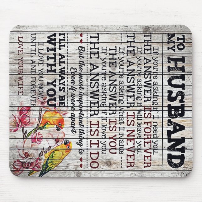 Mousepad Para O Meu Homem Presente, Presente Personalizado  (Frente)