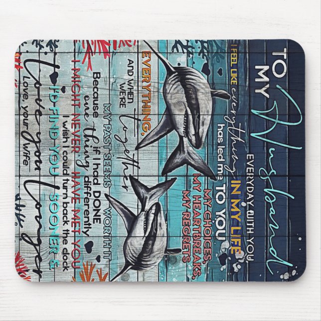 Mousepad Para o meu marido Design | Letra Love Design | (Frente)