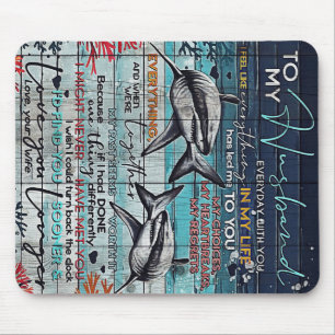 Mousepad Para o meu marido Design Letra Love Design