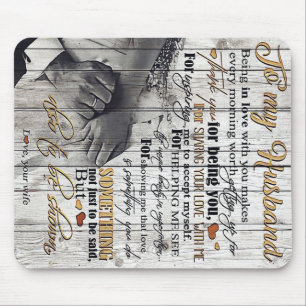 Mousepad Para o meu marido Para a minha letra de marido